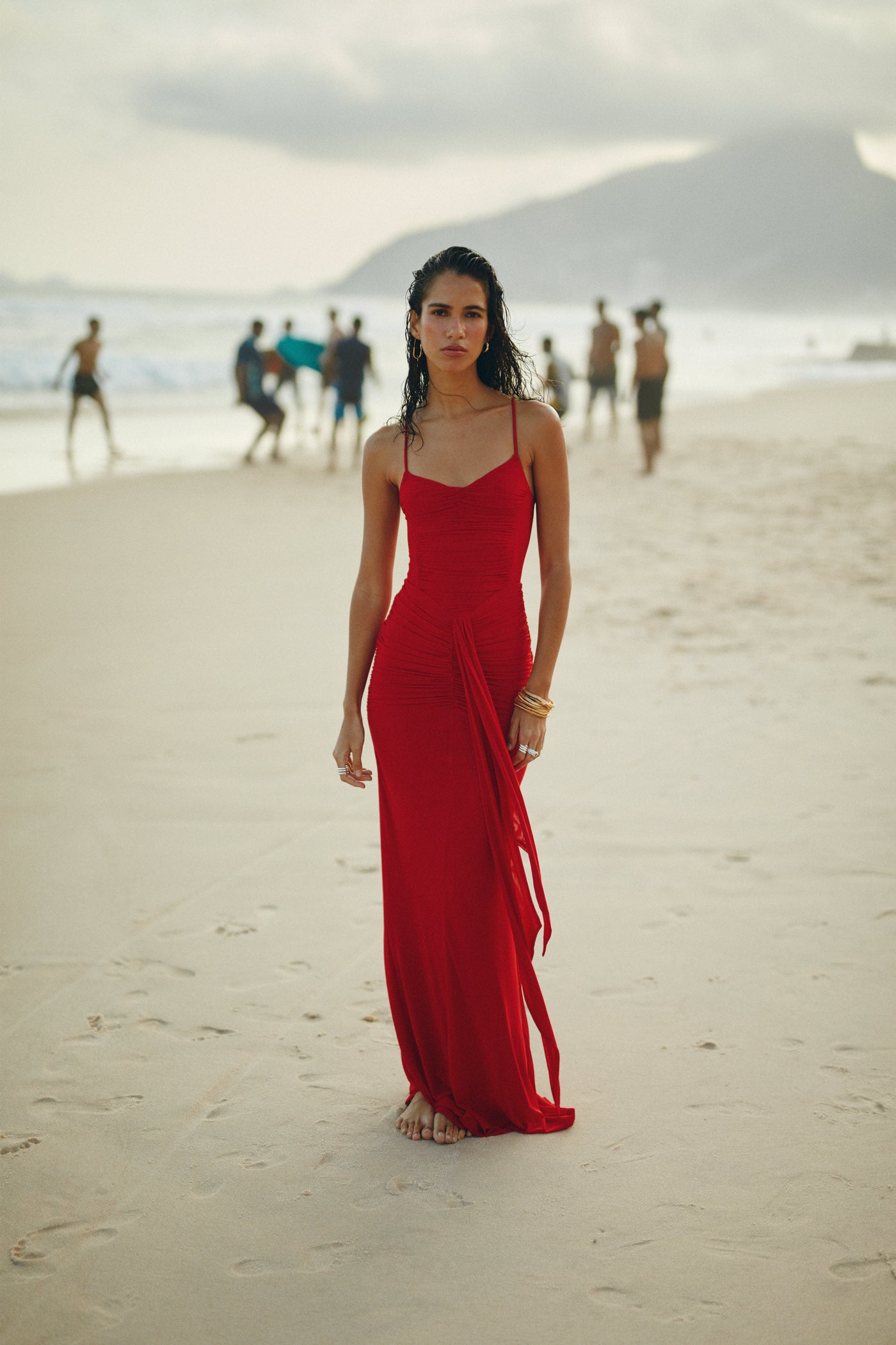 Vestido Lamsi rojo
