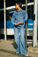 Jeans Wide Leg Clever celeste
