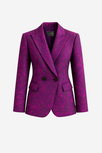 Blazer Jacquard morado