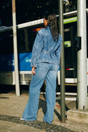 Jeans Wide Leg Clever celeste