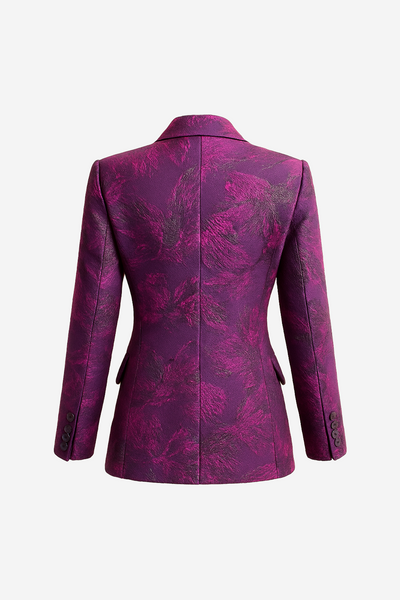 Blazer Jacquard morado