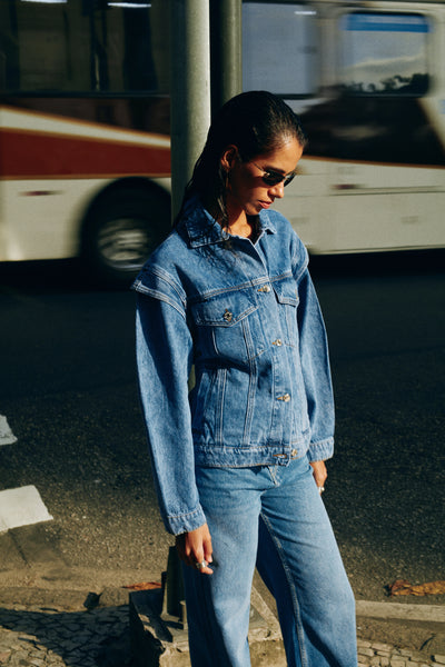 Jeans Wide Leg Clever celeste