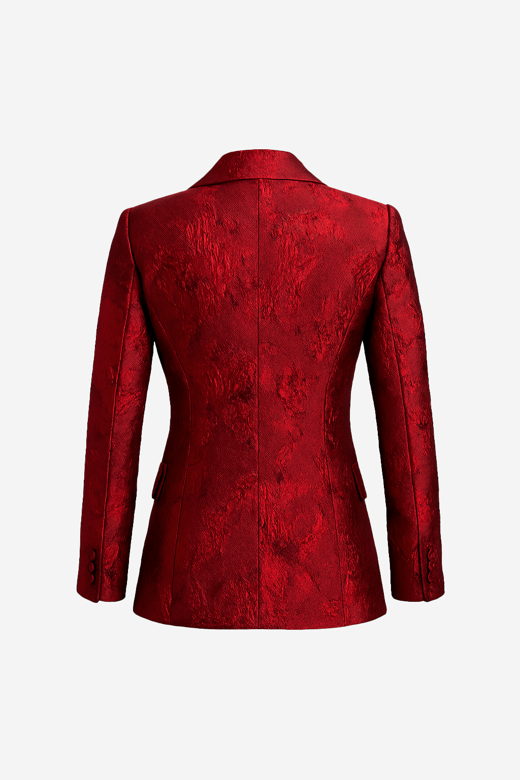 Blazer Jacquard rojo