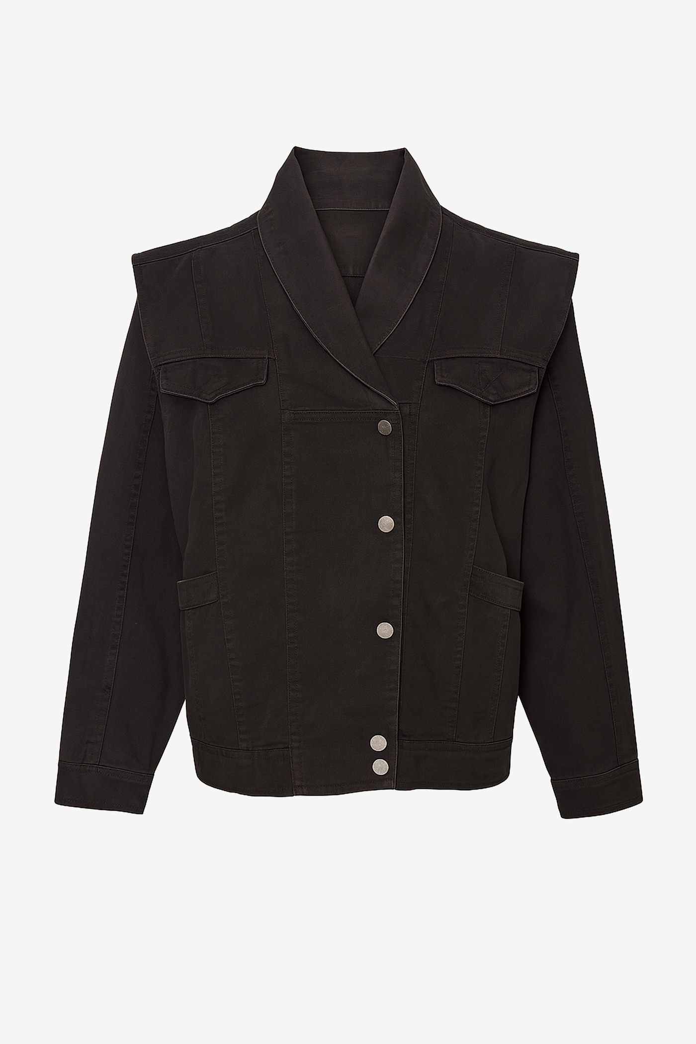 Chaqueta denim negro