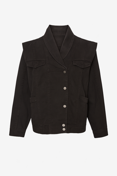 Chaqueta denim negro