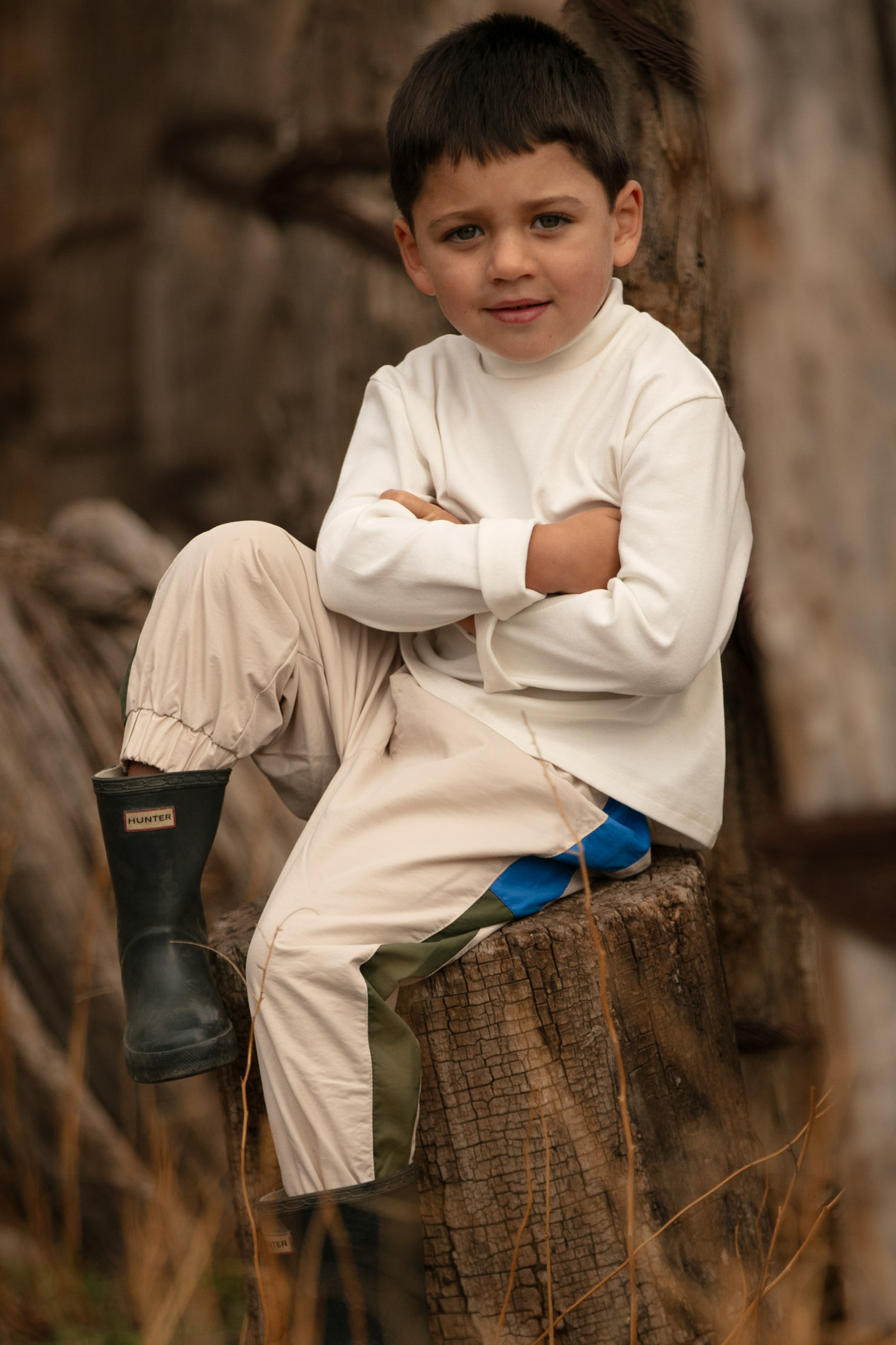 Polera kids Roberts blanco