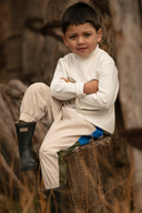 Polera kids Roberts blanco