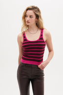 Top Ronie rayas fucsia