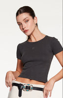 Polera Flowy gris