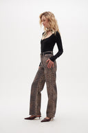Pantalon Leopard marron