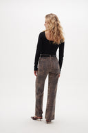 Pantalon Leopard marron