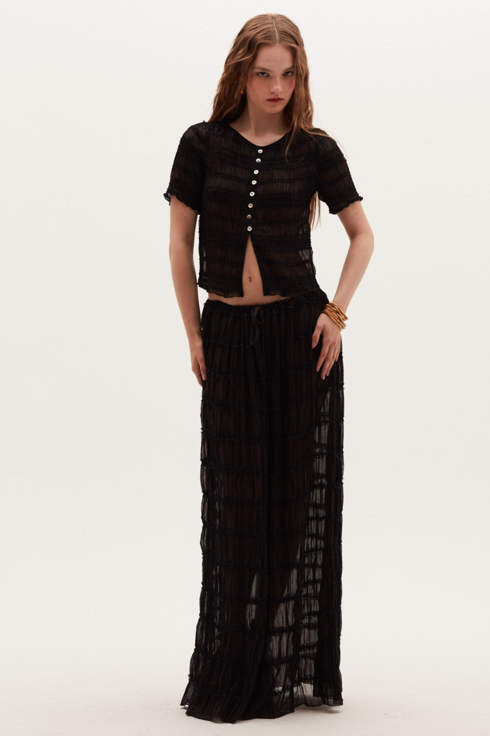 Falda Samtis negro