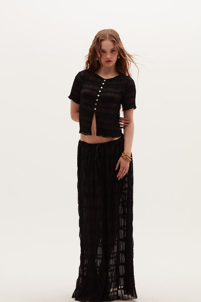 Falda Samtis negro