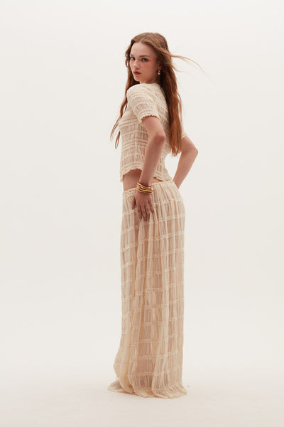 Falda Samtis beige