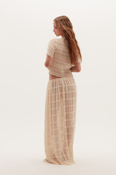 Falda Samtis beige
