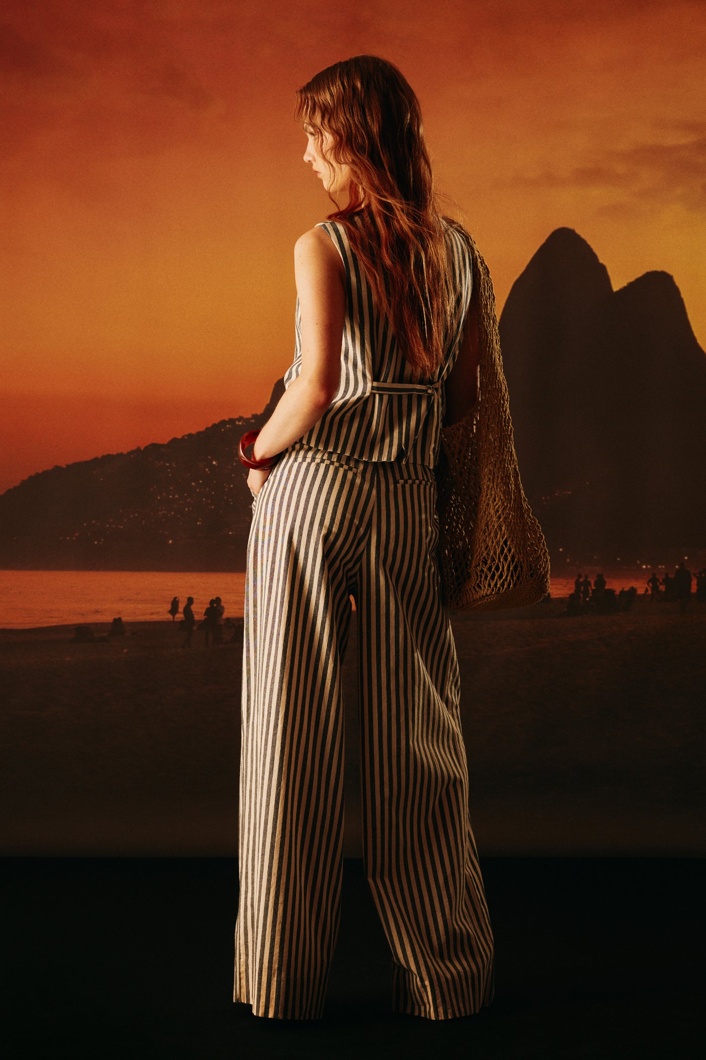 Pantalon Xi rayas azul