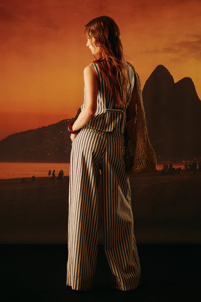 Pantalon Xi rayas azul
