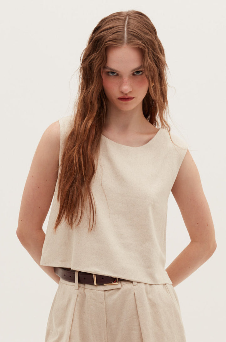 Top Thamy beige