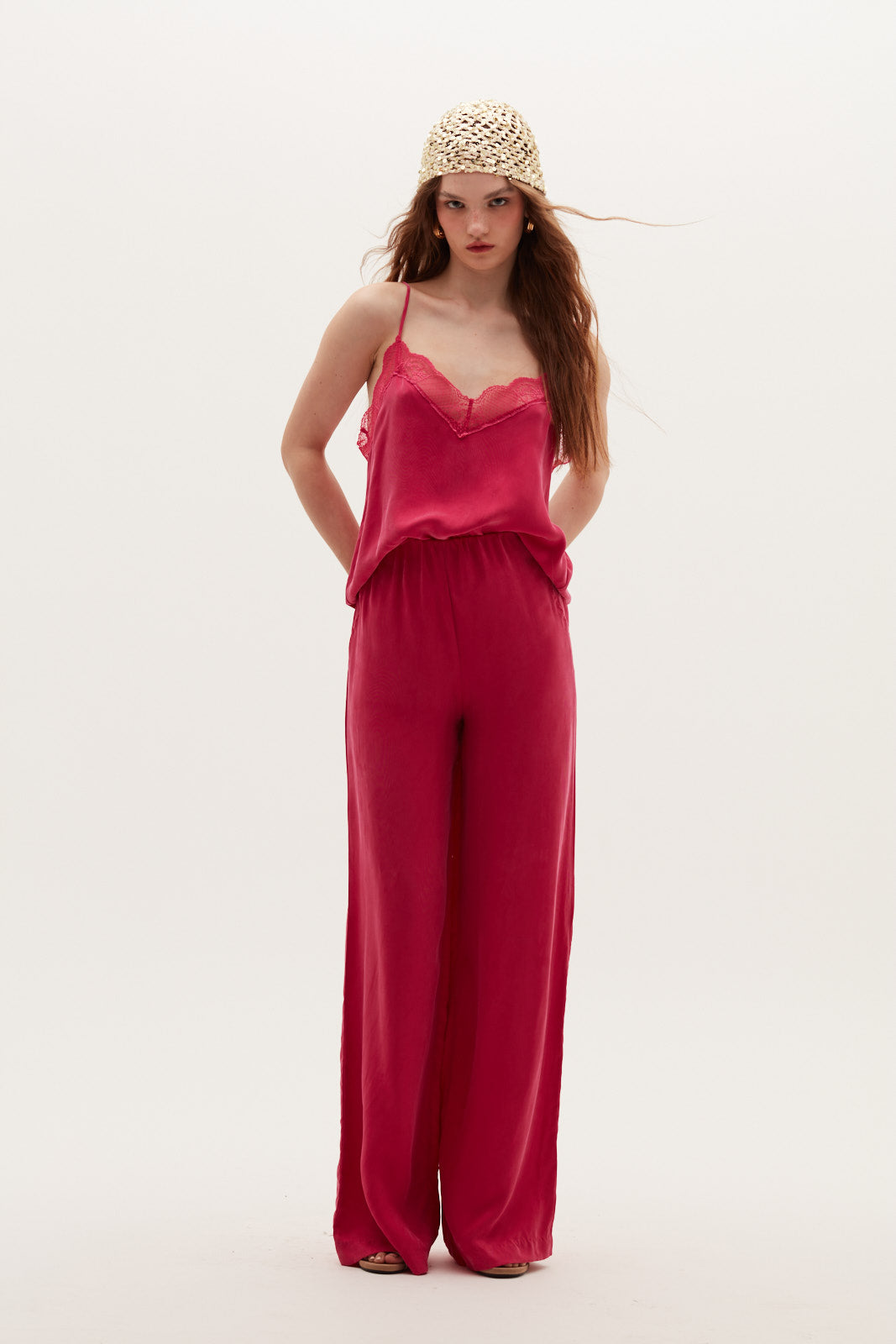 Pantalón Delphy fucsia