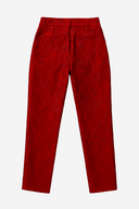 Pantalon Jacquard rojo