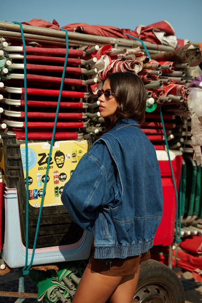 Chaqueta Plegarion azul