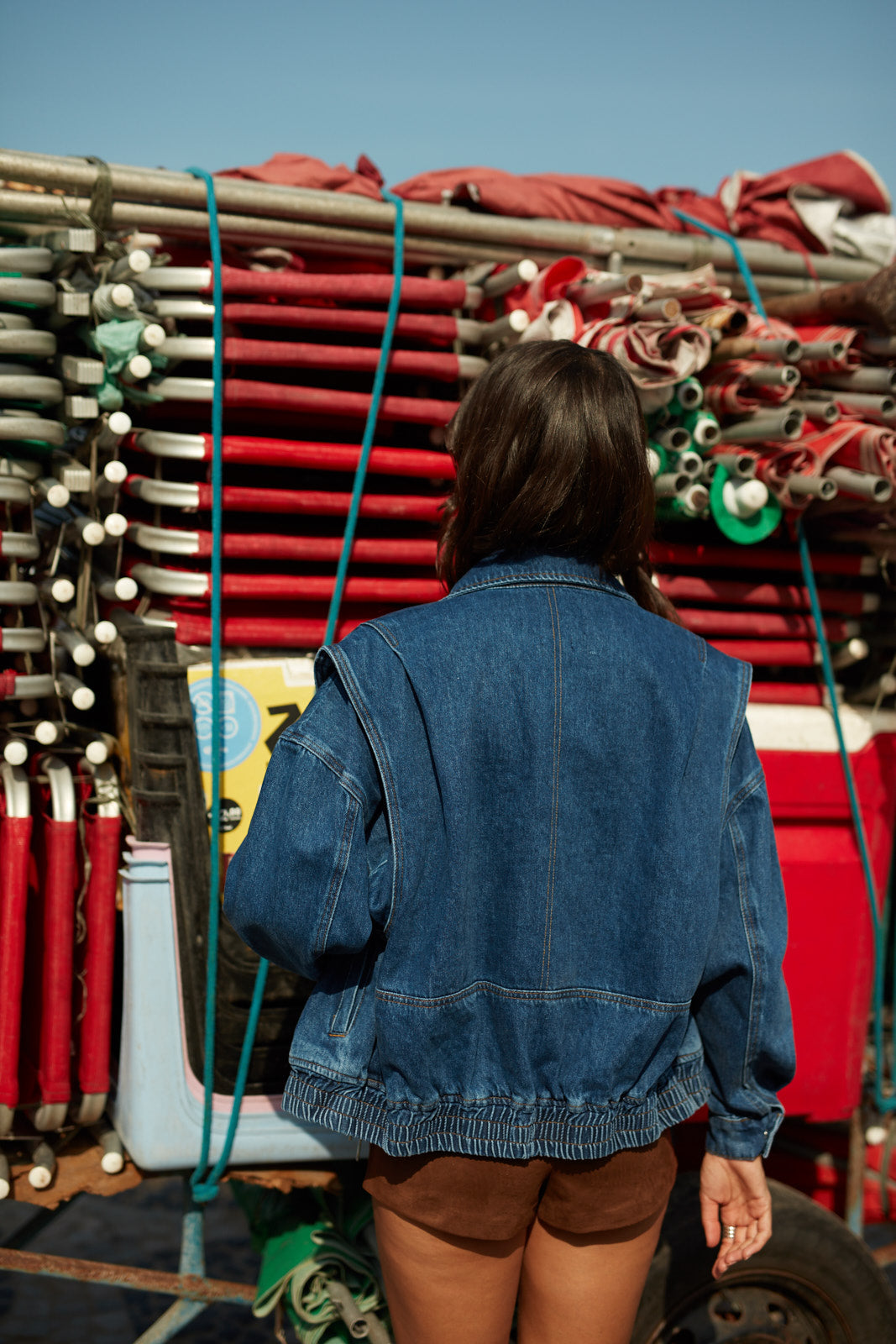Chaqueta Plegarion azul