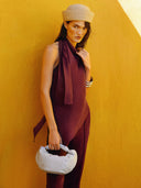 Top cupro Ferb burgundy