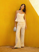 Pantalón lino Melt butter yellow
