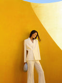 Pantalón lino Melt butter yellow