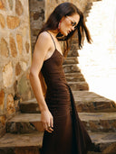 Vestido Letonia cafe