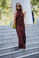 Vestido Phill cafe