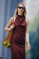 Vestido Phill cafe