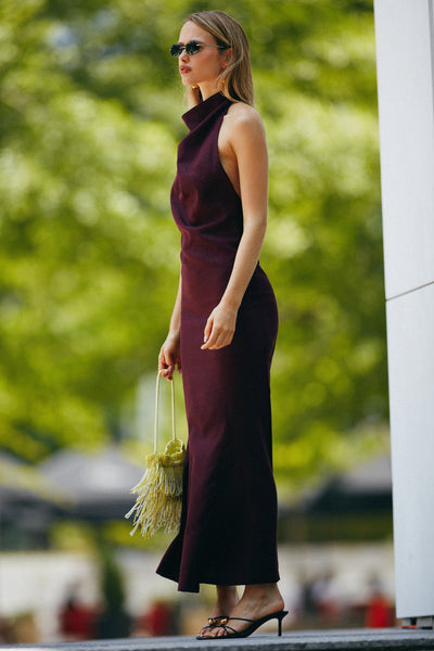 Vestido Phill burgundy