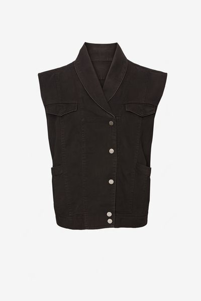 Chaqueta denim negro