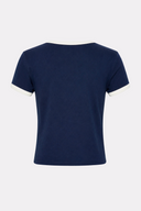 Polera baby tee Azul