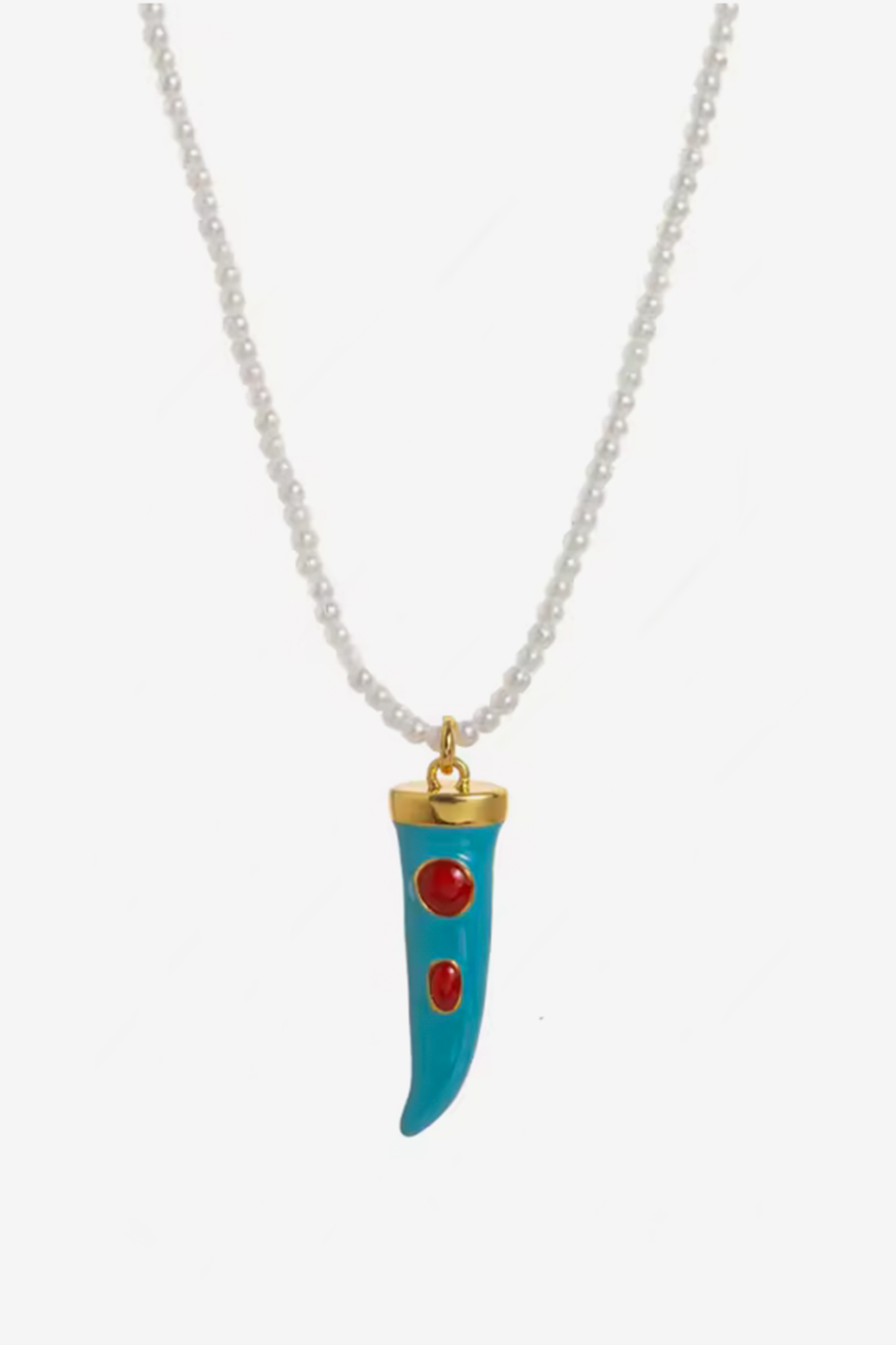 Collar Saint perla/celeste