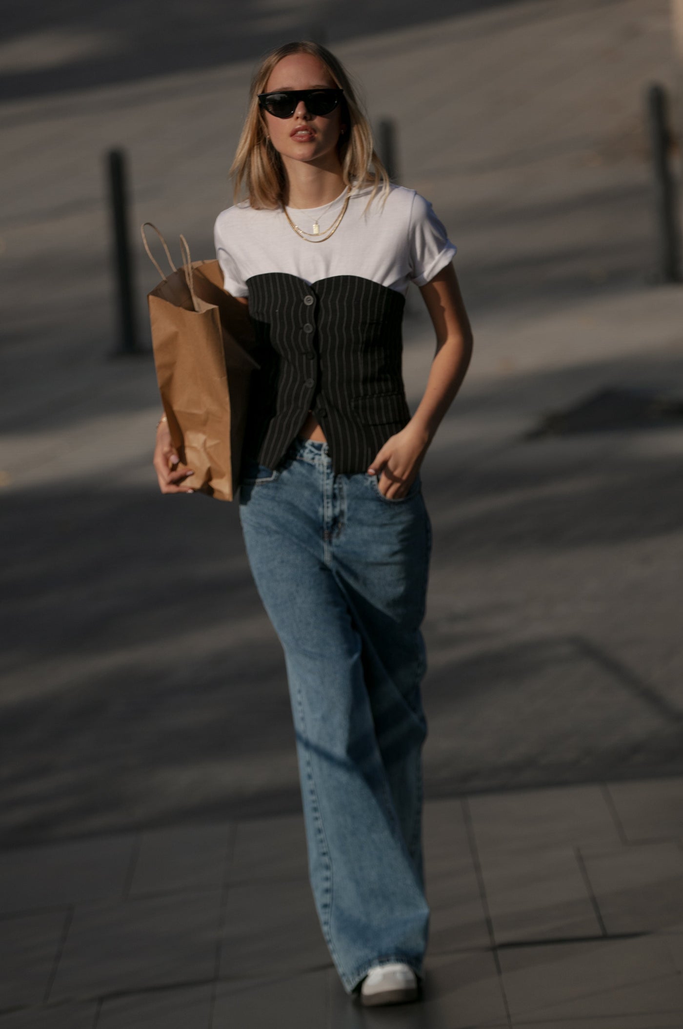Jeans baggy Phanton azul