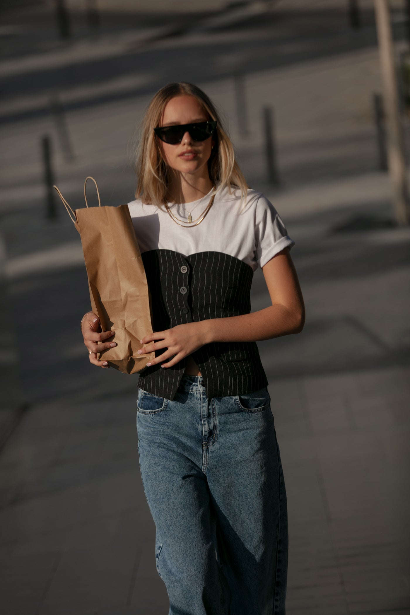 Jeans baggy Phanton azul