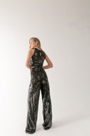 Pantalón lentejuelas negro