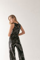 Pantalón lentejuelas negro