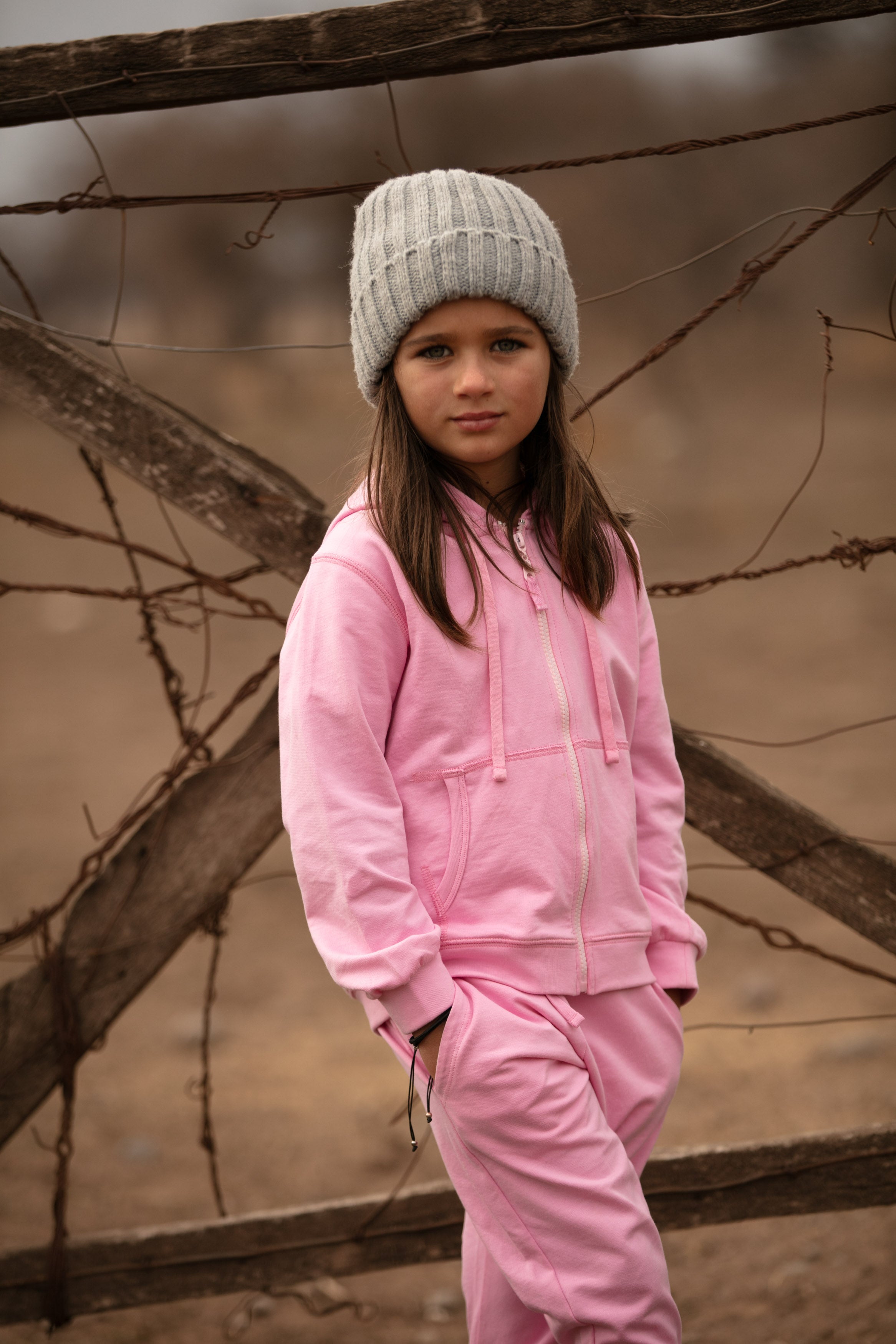 Poleron kids Berni rosa