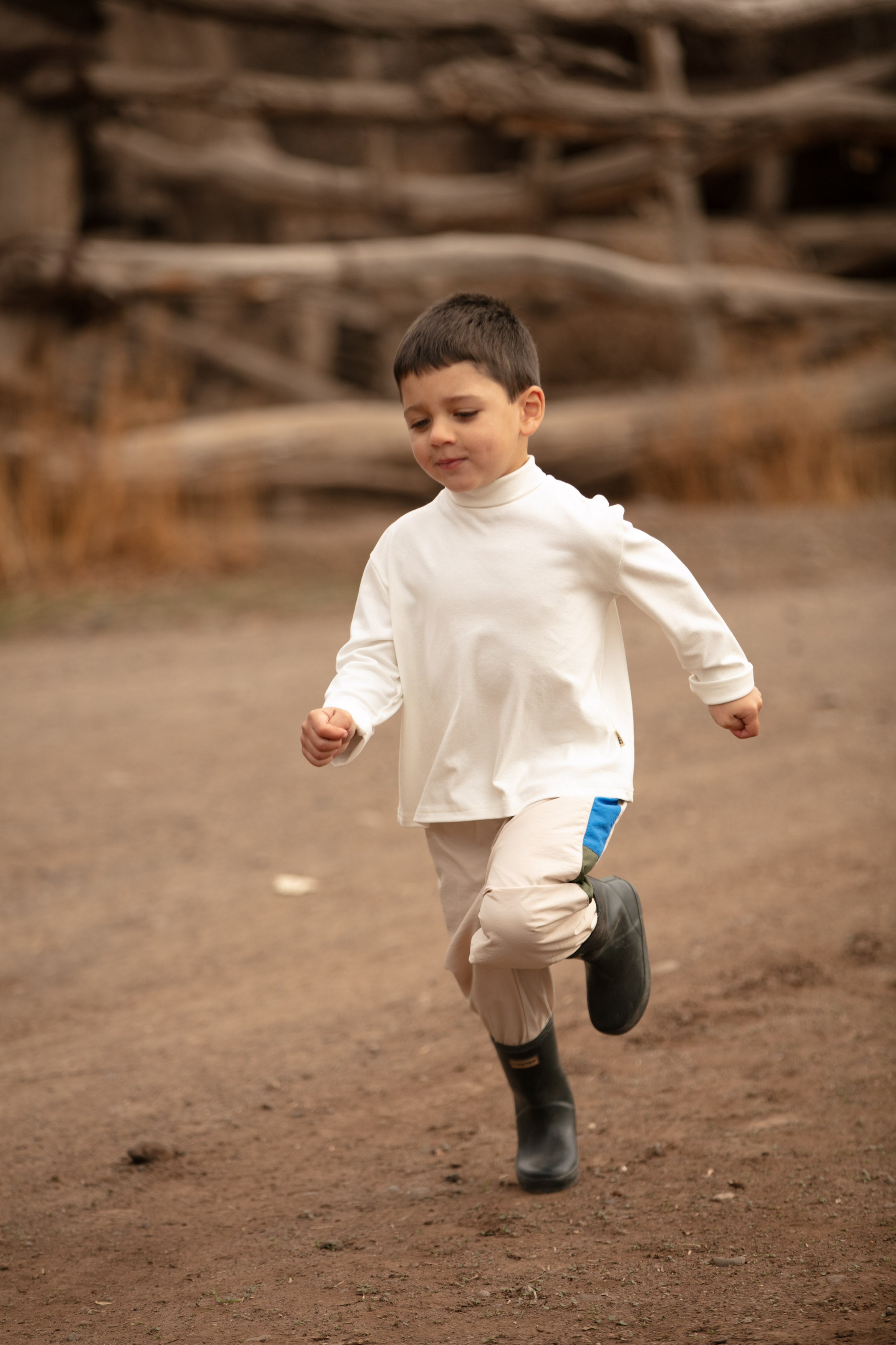 Polera kids Roberts blanco
