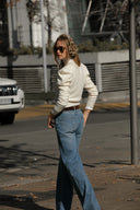 Jeans Wide Leg Clever celeste