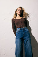 Polera Cotton cafe