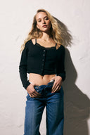 Polera Cotton negra