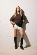 Polera Oversize cafe