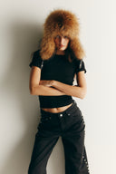 Polera Flowy negro