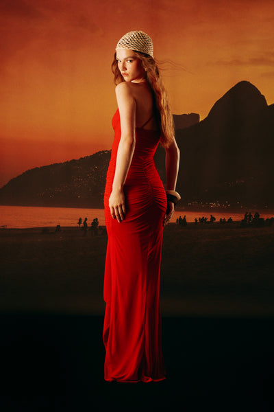 Vestido Lamsi rojo