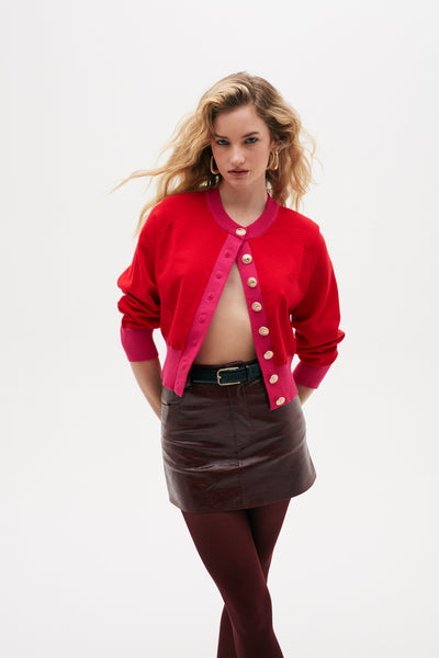 Chaleco Cardy rojo