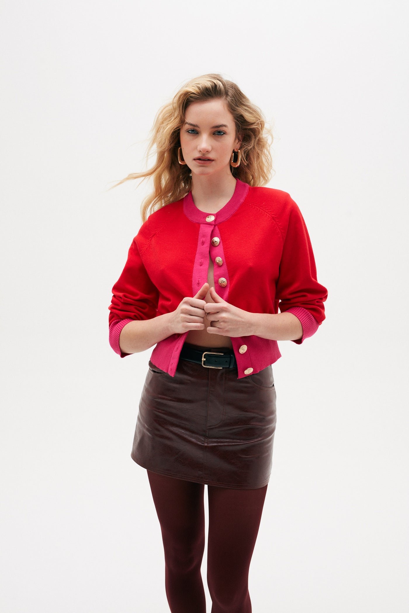 Chaleco Cardy rojo